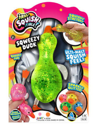 Irre-Squish-Tible!™ Sqweezy Duck Toy (Styles May Vary)