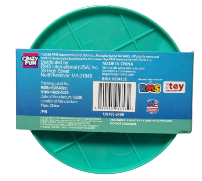 RMS Crazy Fun Mystery Squishy Dumpling Shark Edition Squishy
