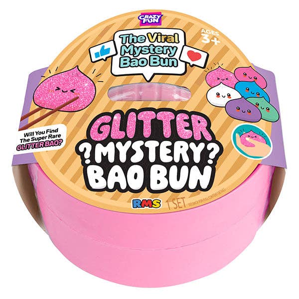 Crazy Fun Glitter Mystery Bao Bun packaging