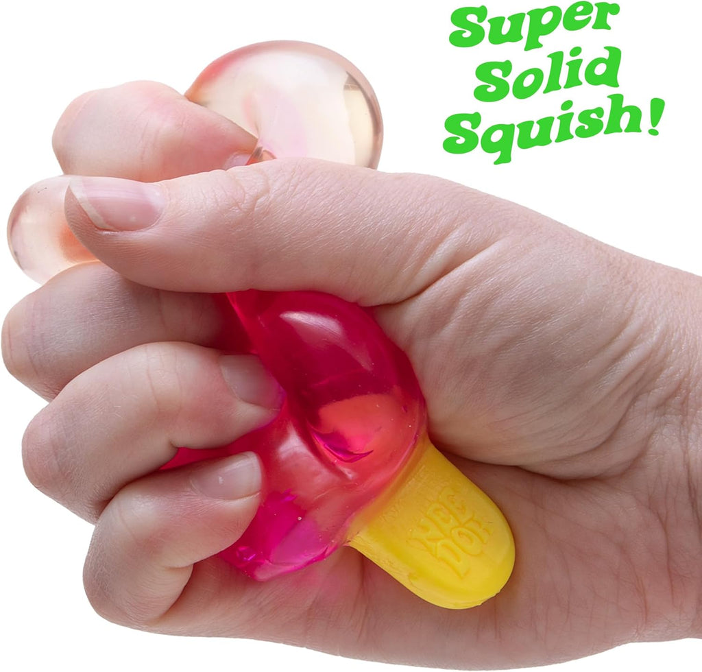 NeeDoh Nice-Sicle being squeezed