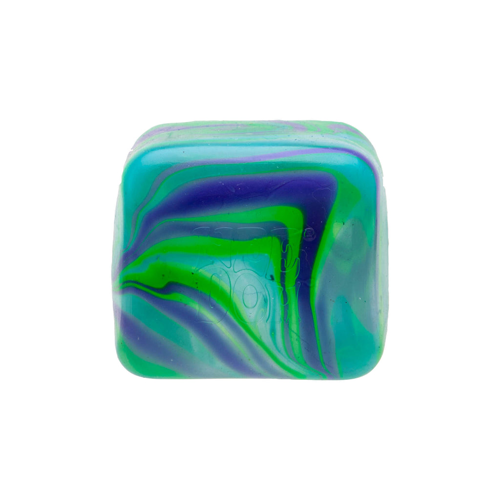 NeeDoh Nice Cube Swirl green marbled